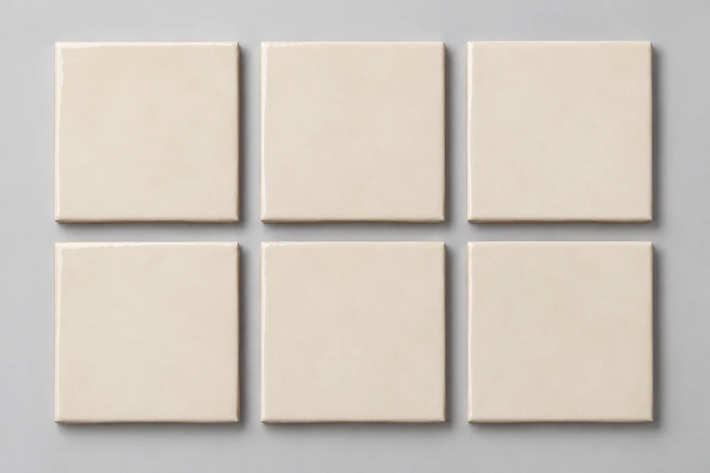 Cream Square Tile Box