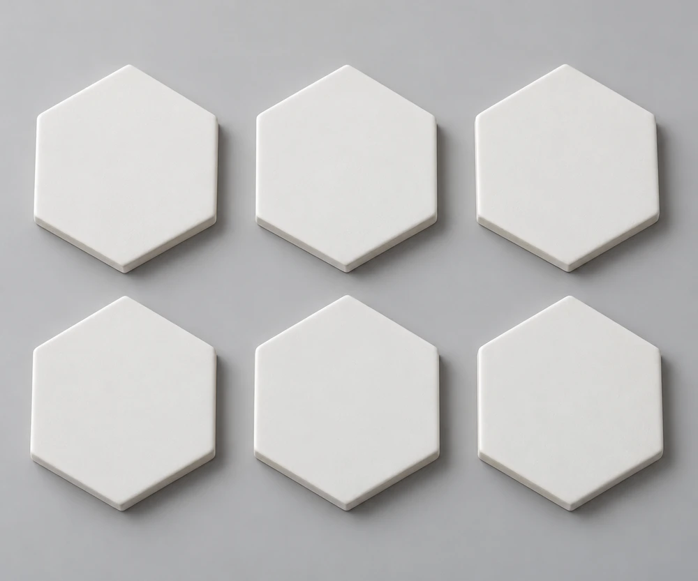 White Hex Wall Tile Box